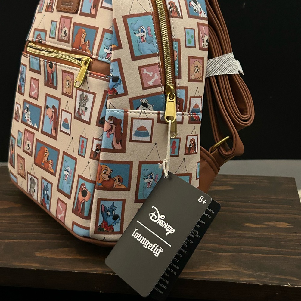 Loungefly Disney Dog’s Gallery mini backpack and mini wallet - Picture 3 of 8